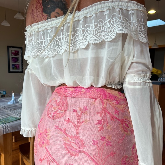 Off the shoulder lace top - Picture 3 of 4